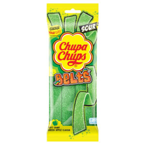 CHUPA CHUPS SOUR BELTS GREEN APPLE 90G