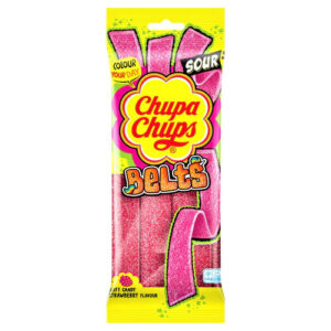CHUPA CHUPS SOUR BELTS STRAWBERRY 90G