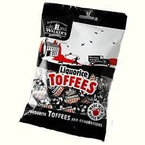 WALKERS LIQURICE TOFFEES 150G