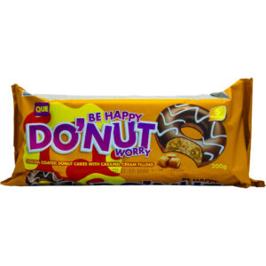 QUE BE HAPPY DO'NUT WITH CARAMEL CREAM FILLING 200G