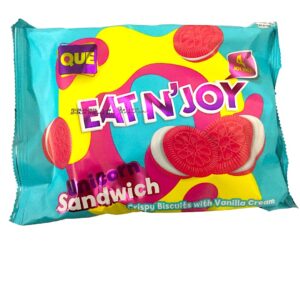 QUE EAT N JOY VANILLA SANDWICH CREAM 4PACK 224G